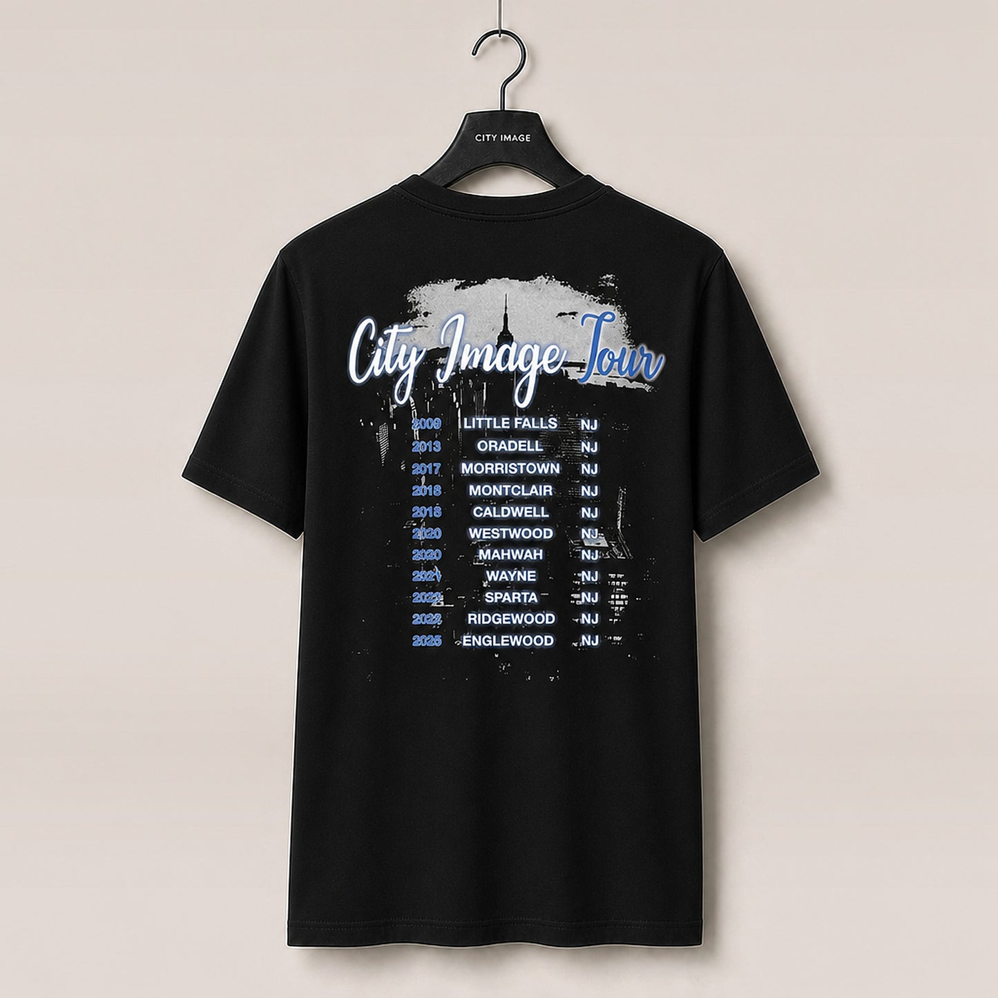 Back view on hanger