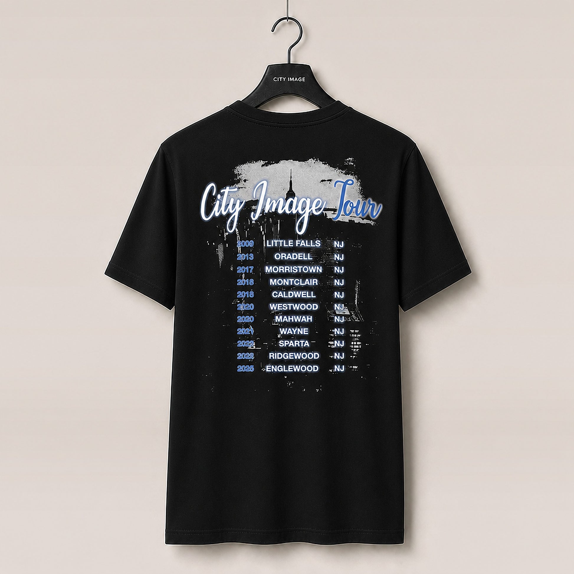 Back view on hanger