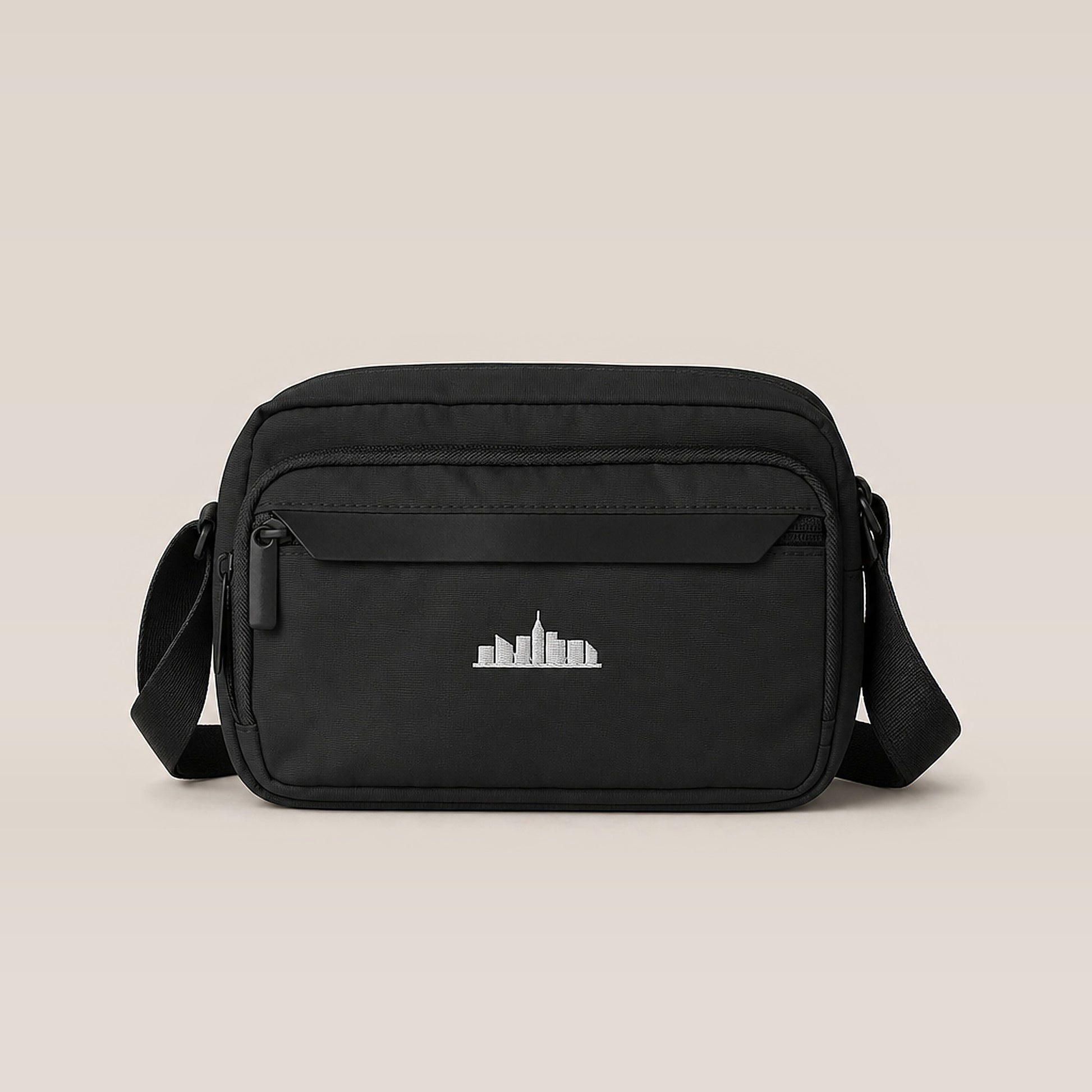 Skyline Cross Body Bag (Black) — front