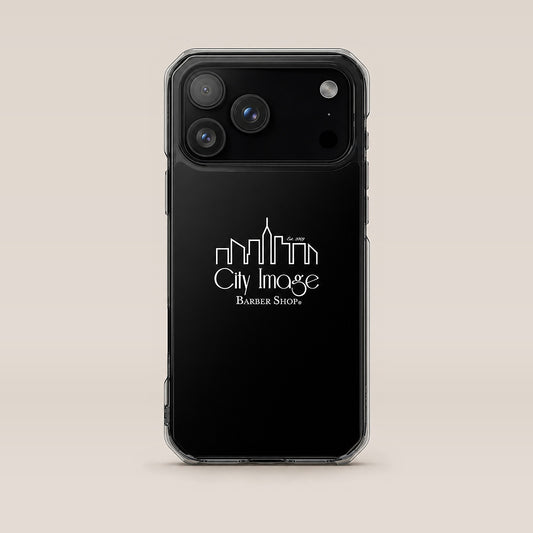 City Image Logo iPhone® Case (Black) — front