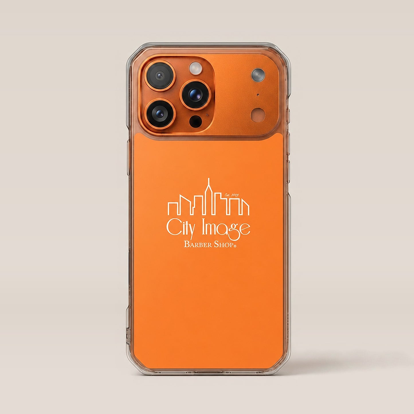 City Image Logo iPhone® Case (Orange) — front
