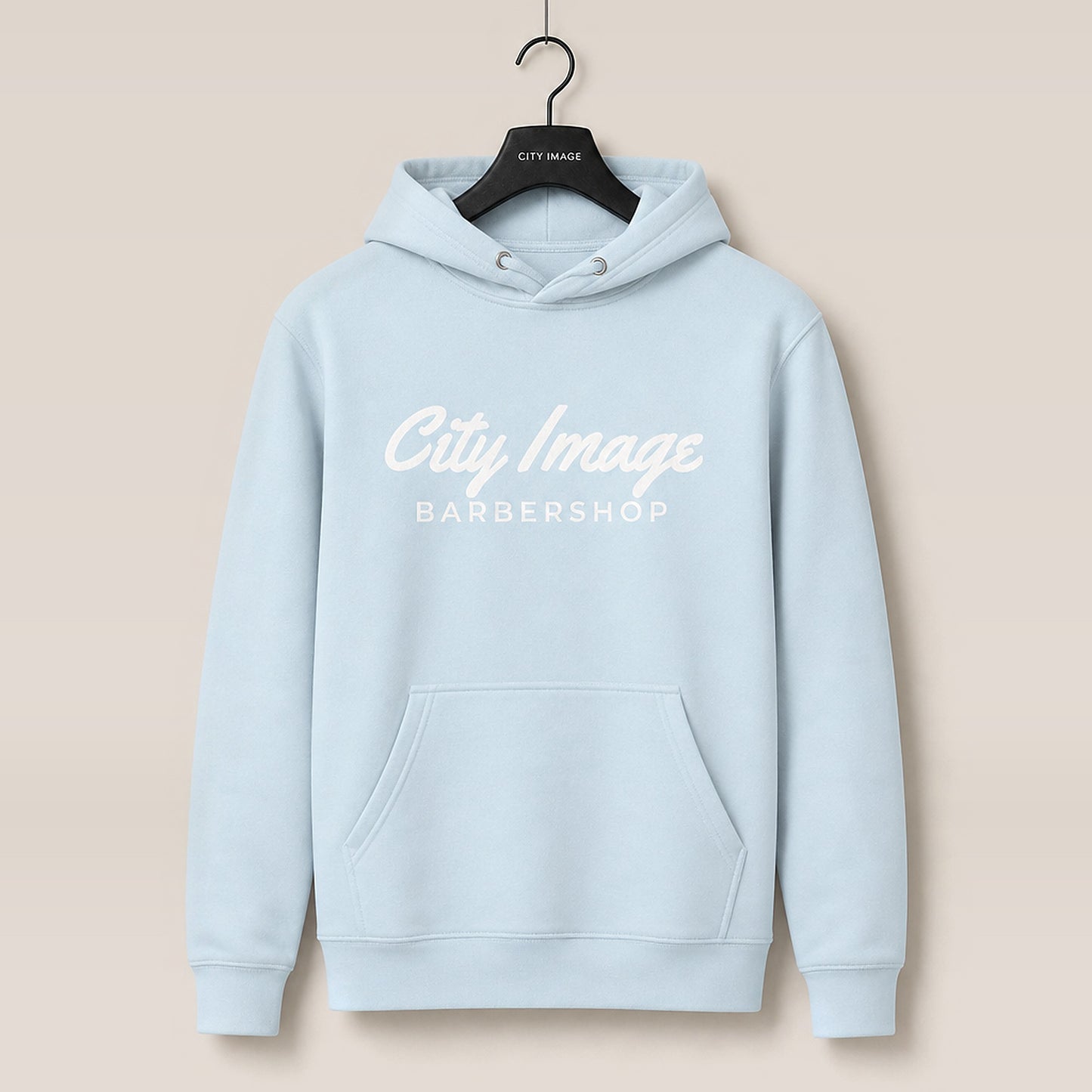 City Image Script Hoodie (Sky Blue) — front