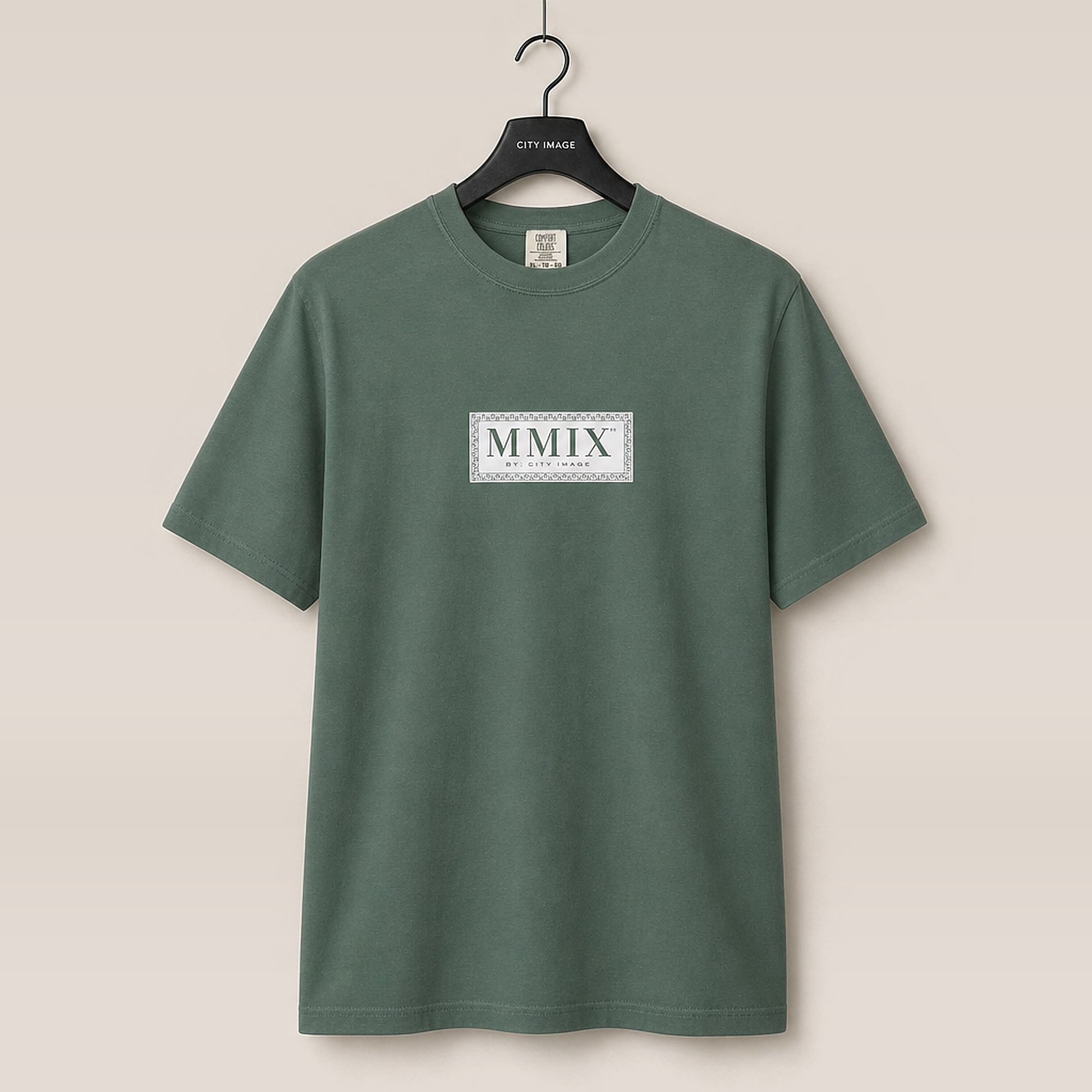MMIX Box Logo Heavyweight Tee (Blue Spruce) — front