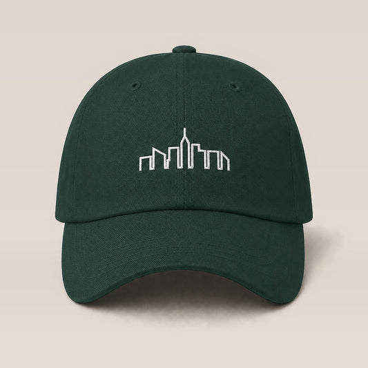 Skyline Dad Hat (Spruce) — front