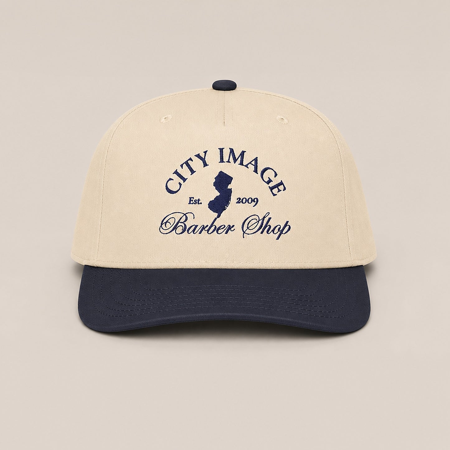 City Image Members Only Snapback (Navy/Natural) — front