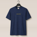 City Image Embroidered Script Tee (True Navy)