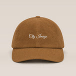 City Image Script Corduroy Hat (Camel)