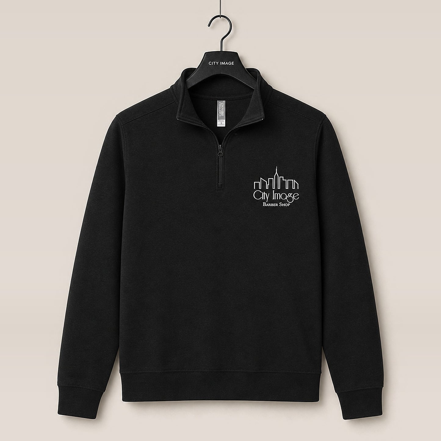 City Image 1/4 Zip (Black) studio