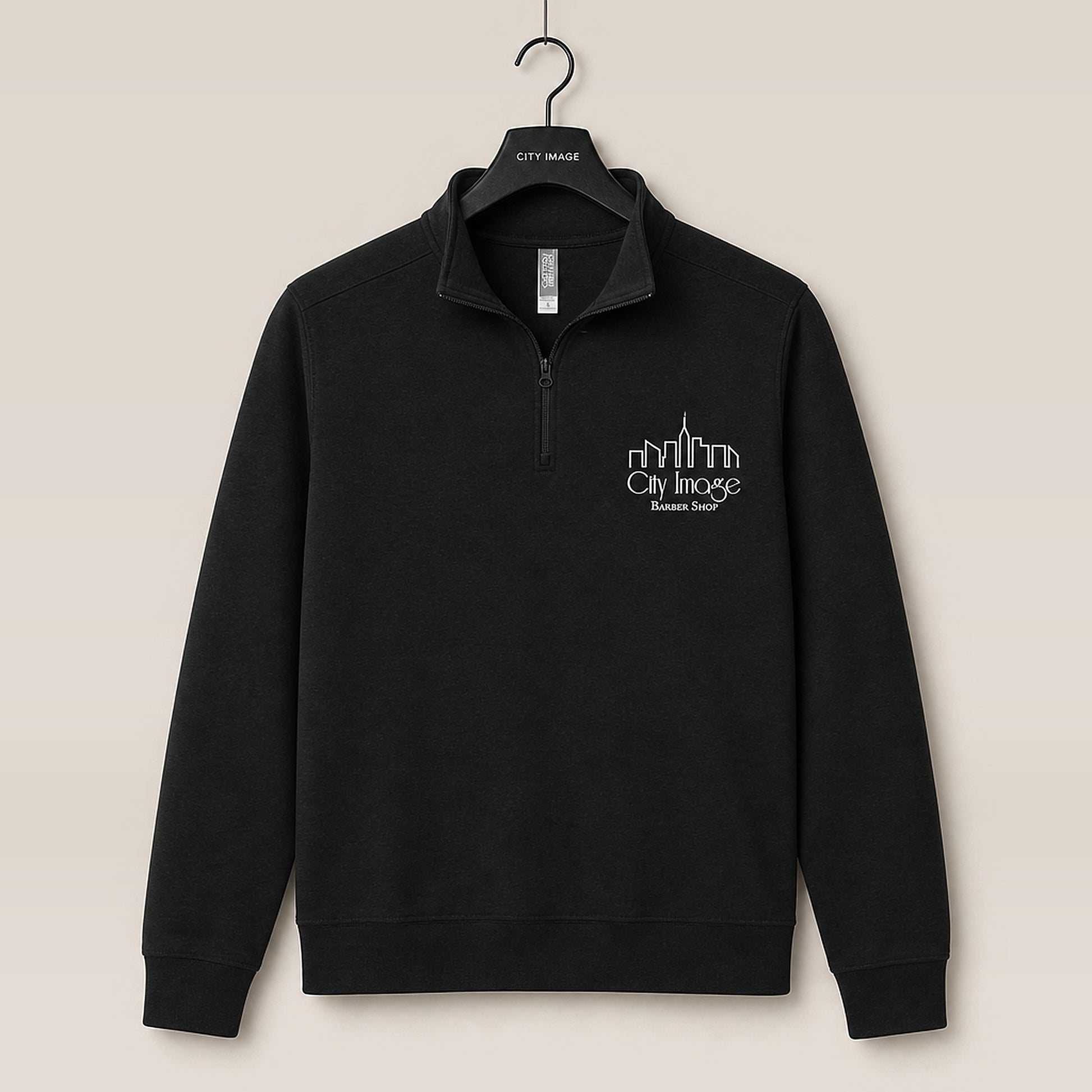 City Image 1/4 Zip (Black) studio
