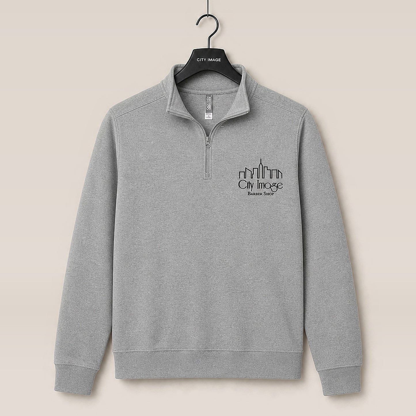 City Image 1/4 Zip (Carbon Grey) studio