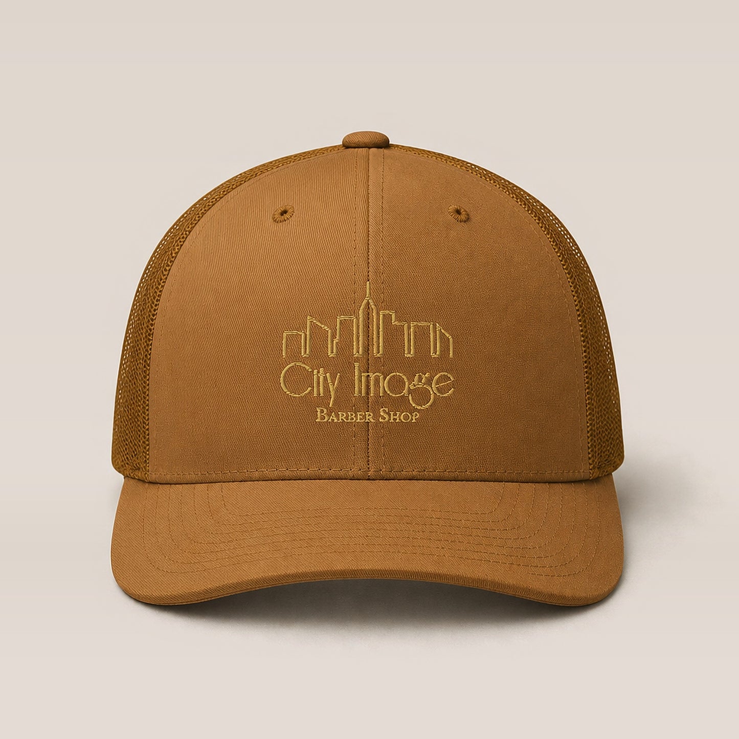 City Image Monochrome Trucker (Caramel) studio