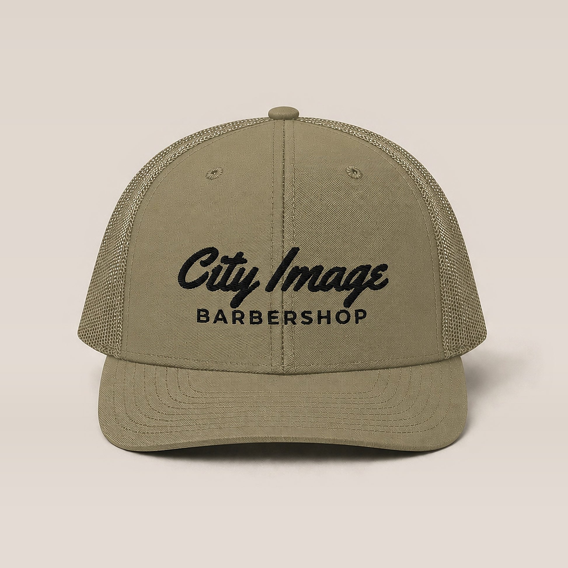 City Image Script Trucker Cap (Loden) studio