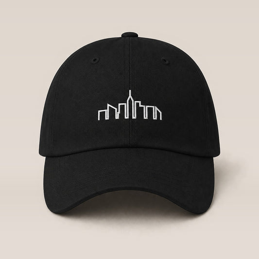 Skyline Dad Hat (Black/Spruce) — front