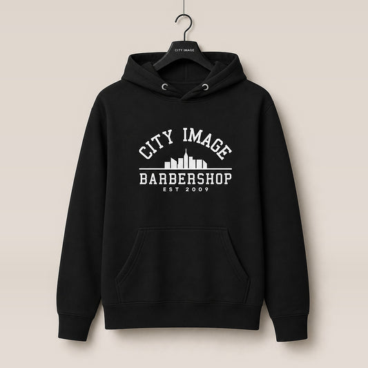 City Image College Hoodie (Black) — front