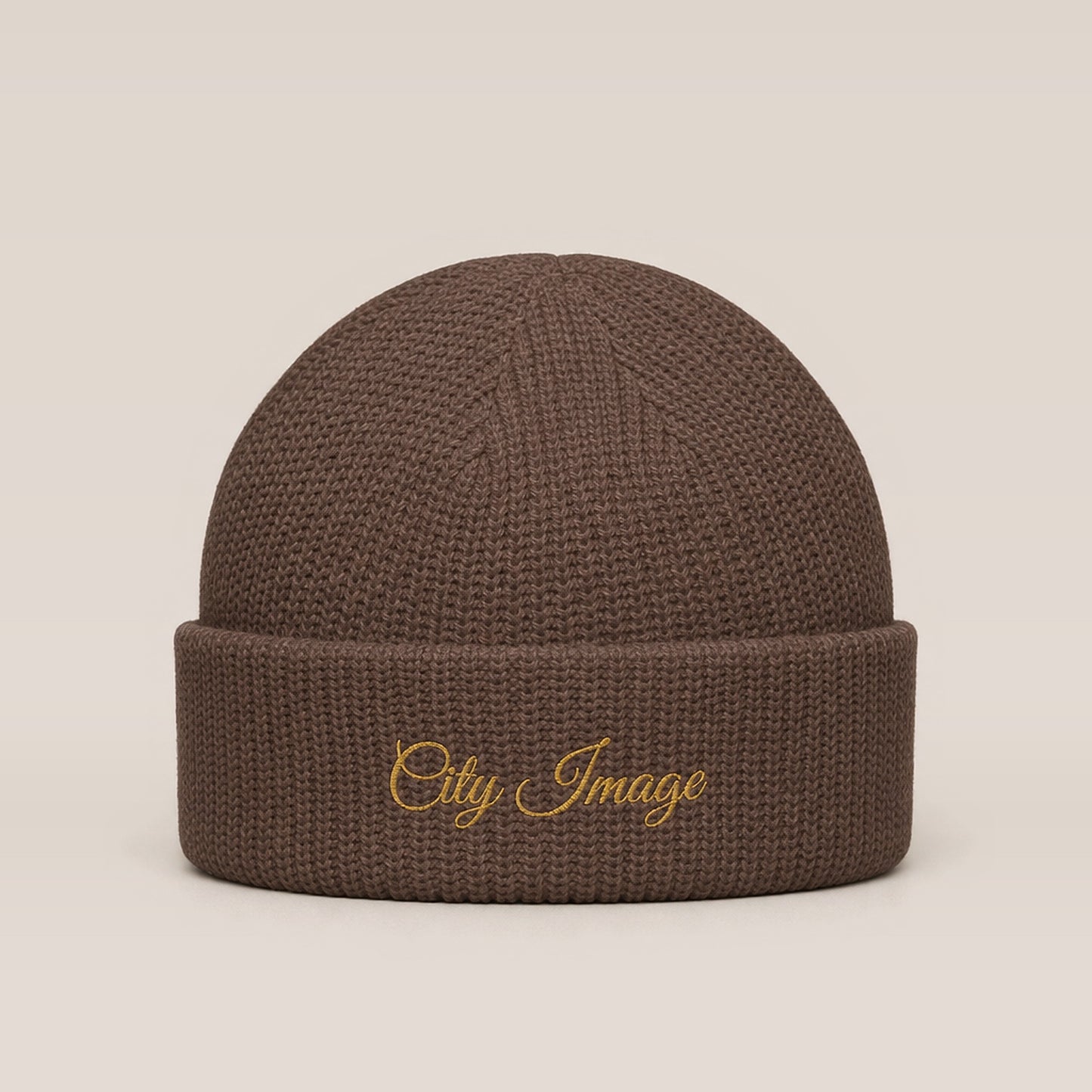 City Image Fisherman Beanie (Walnut) — front