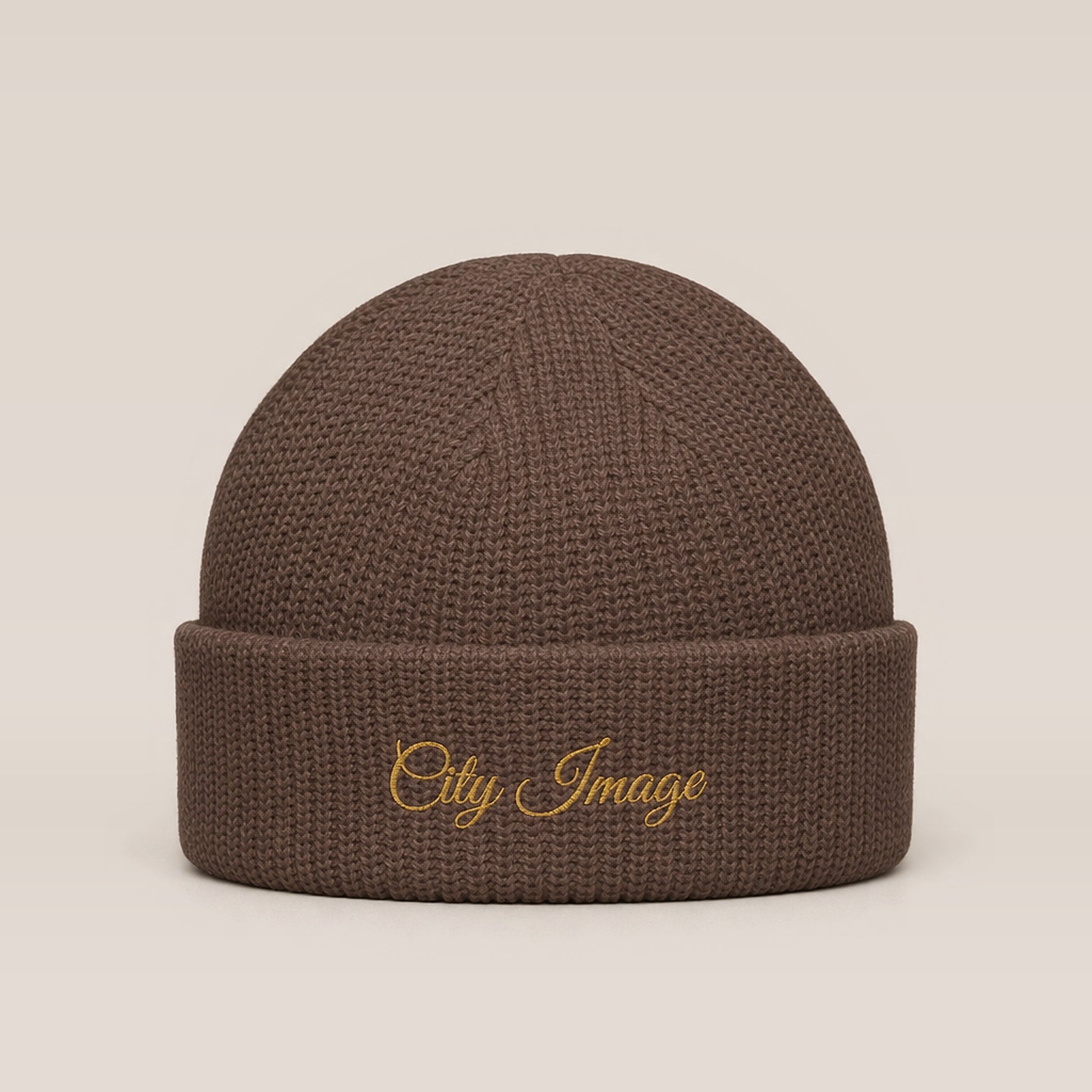 City Image Fisherman Beanie (Walnut) — front