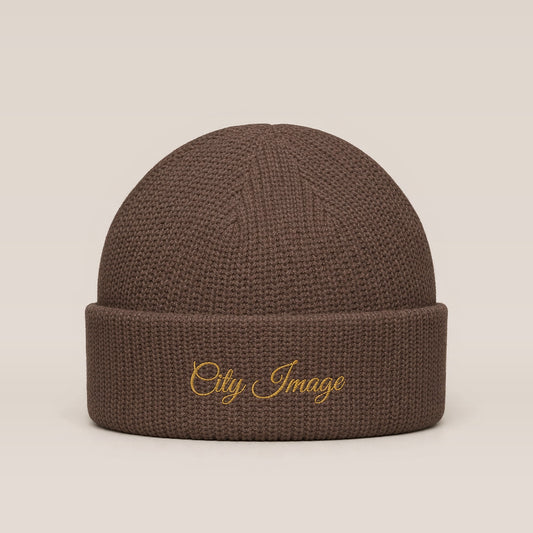 City Image Fisherman Beanie (Walnut) — front