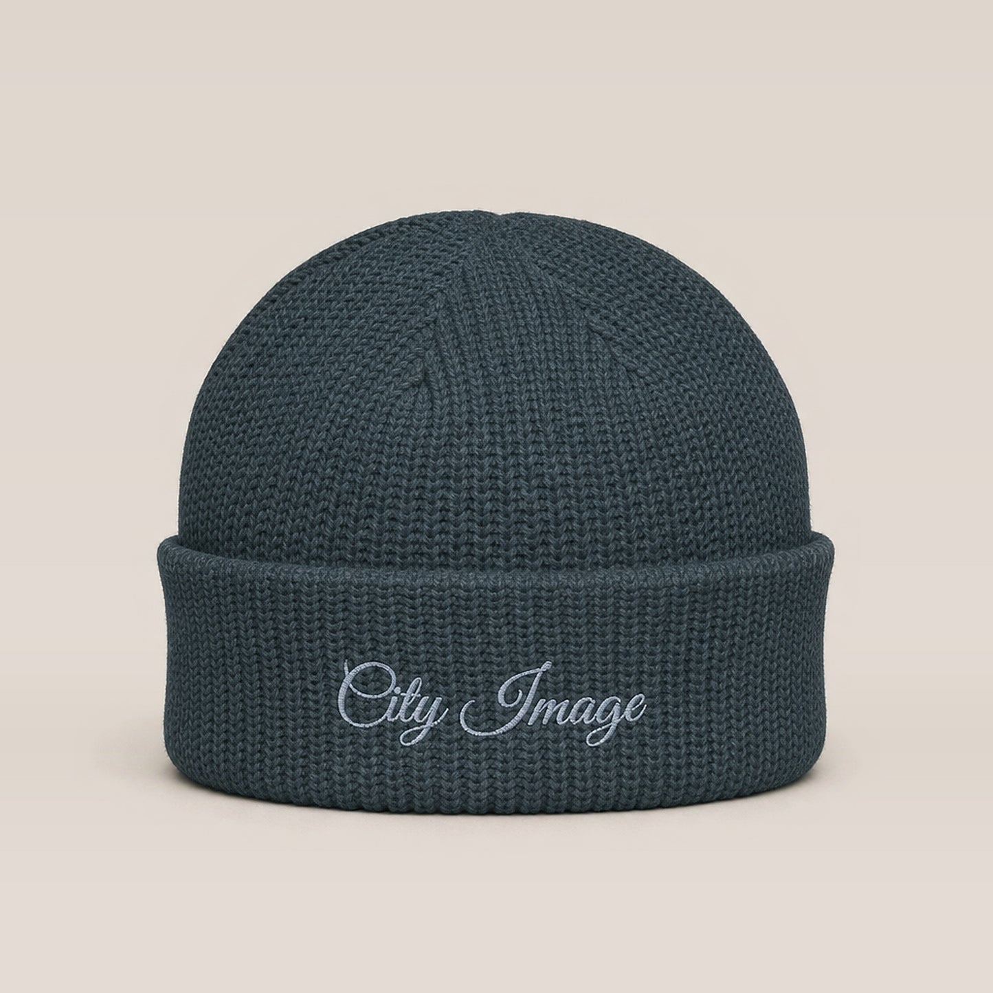 City Image Fisherman Beanie (Petrol Blue) — front