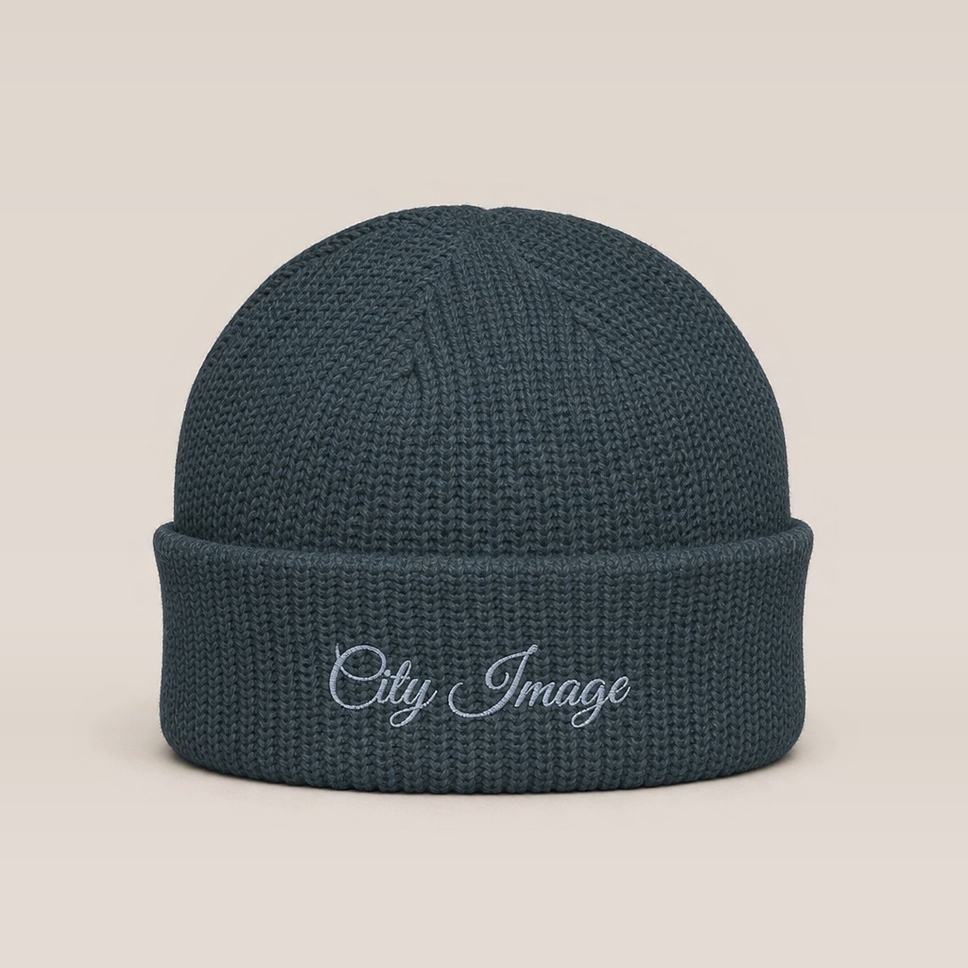 City Image Fisherman Beanie (Petrol Blue) — front