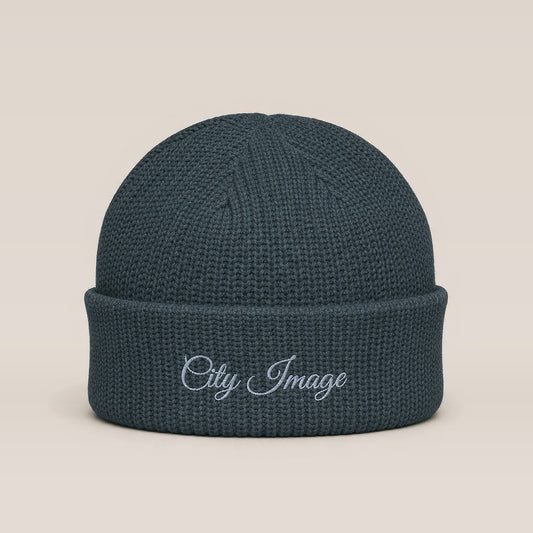 City Image Fisherman Beanie (Petrol Blue) — front