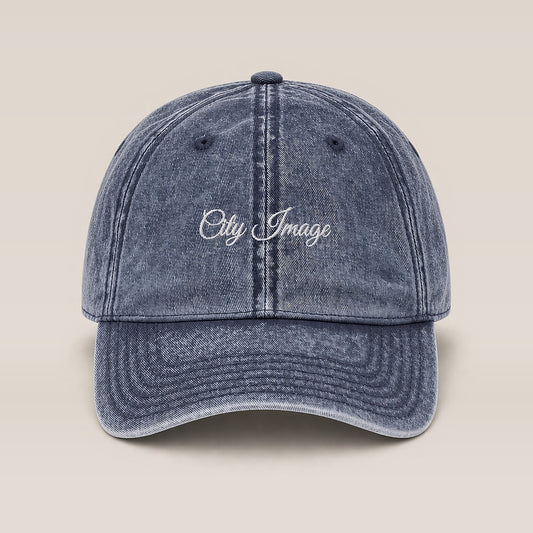 City Image Denim Dad Cap — front
