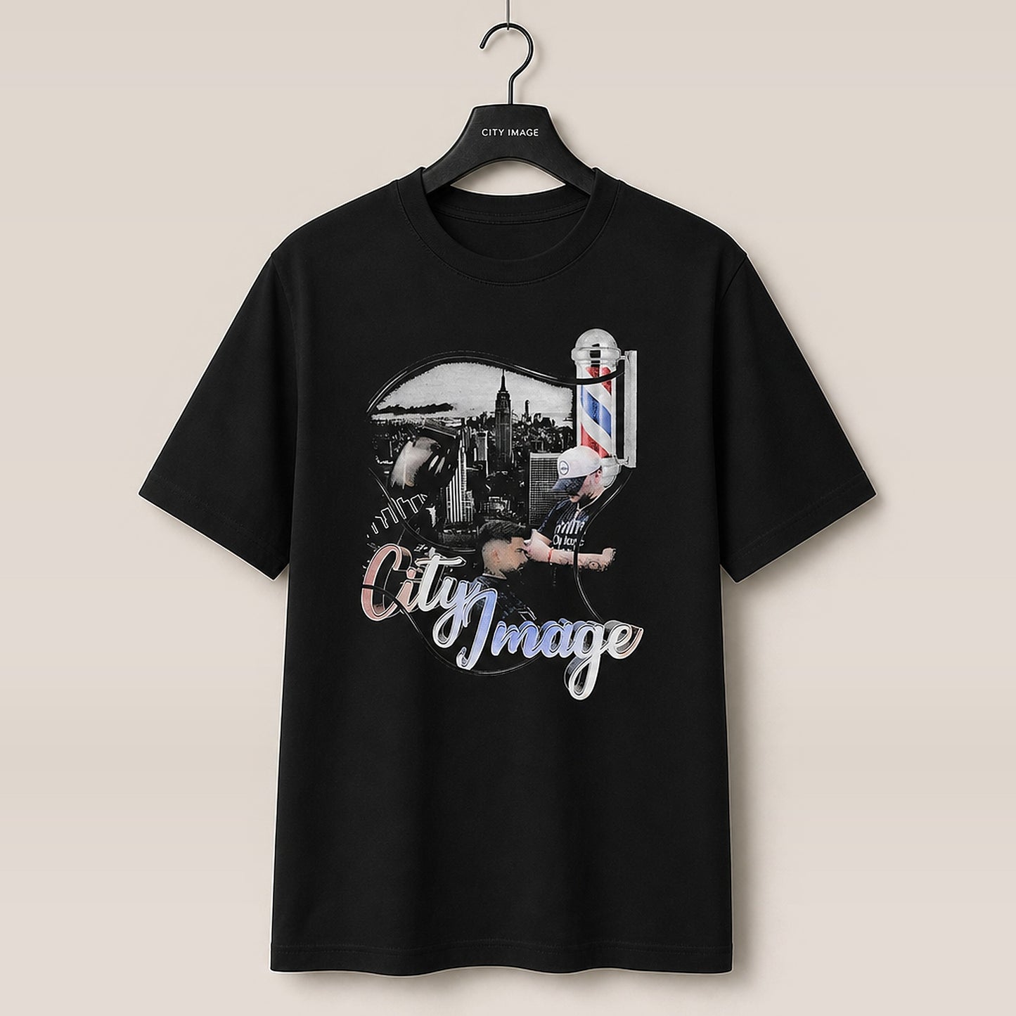 City Image Barber Heavyweight Tee — front